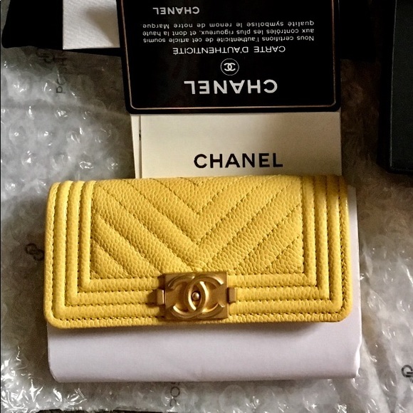 CHANEL Handbags -  NWT Chanel Boy card case holder wallet